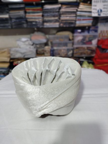 Traditional Rajasthani Safa for Kids (white)