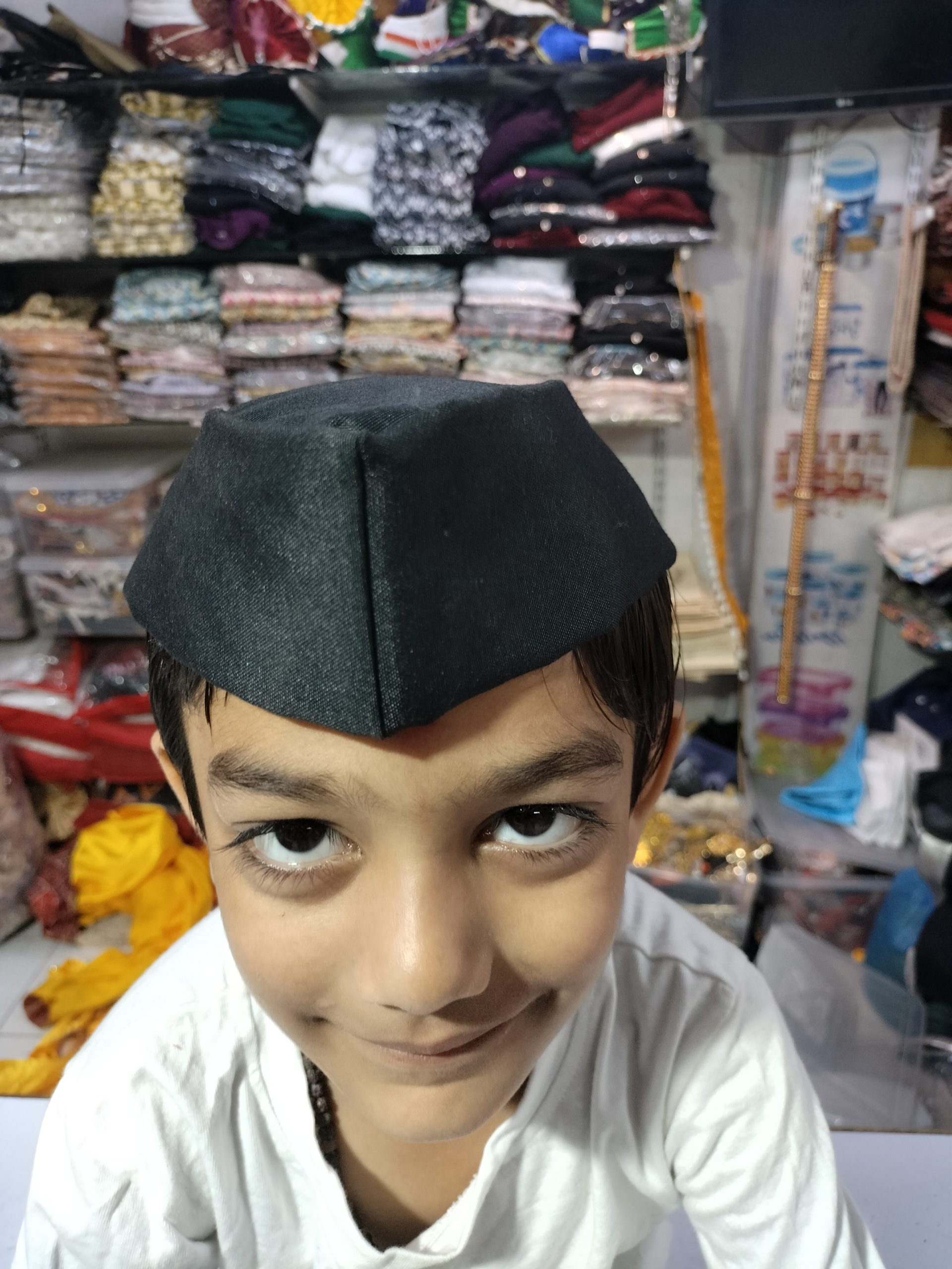 oplus_32 Kids Nehru BlackTopi - Image 1