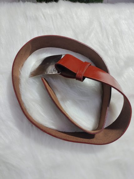 Police Leather Belt Brown