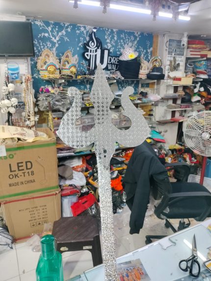 WOODEN TRSHUL SILVER